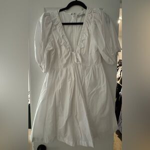 Abercrombie & Fitch - White Puff Sleeve Dress